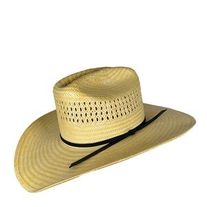 MHT 10x Straw Cowboy Hat tan western cowgirl 7